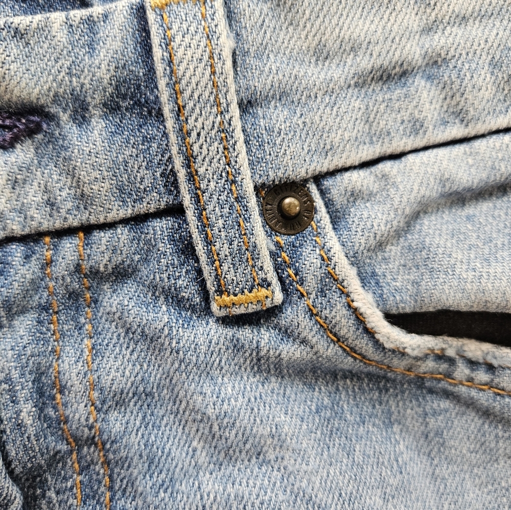 Citizens Of Humanity Blue Jean Denim Long Shorts Classic Cutoff Style 251 - Picture 14 of 16